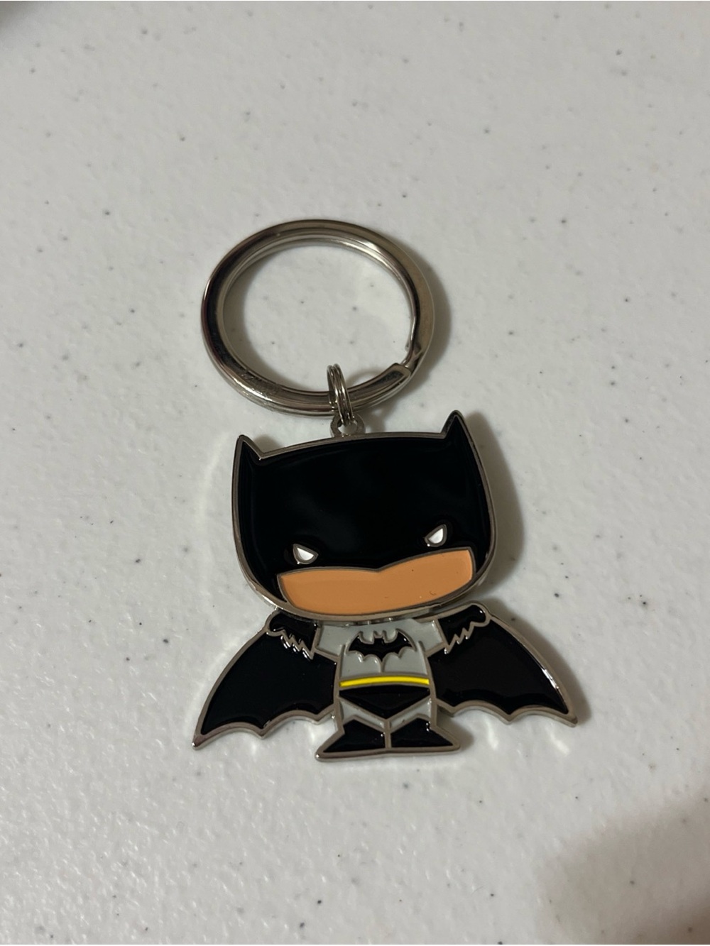 Six Flags Over Texas Batman Metal Backpack Bag Keychain Key Chain Souvenir